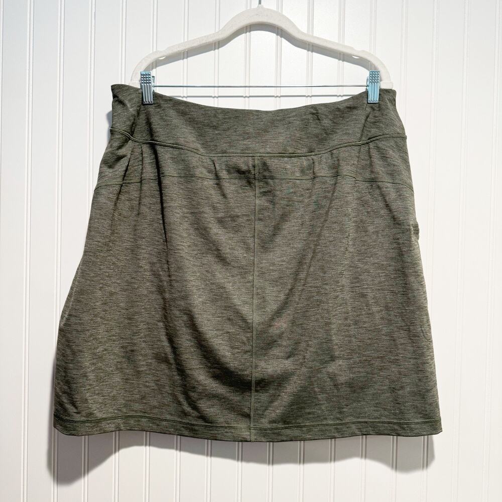 Duluth Trading NoGa Active Skort Green Plus Size 1X - Picture 4 of 5